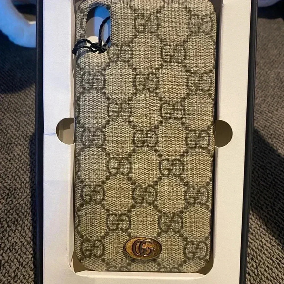 GG Supreme Monogram Ophidia iPhone XS Max Case - Picture 6 of 7